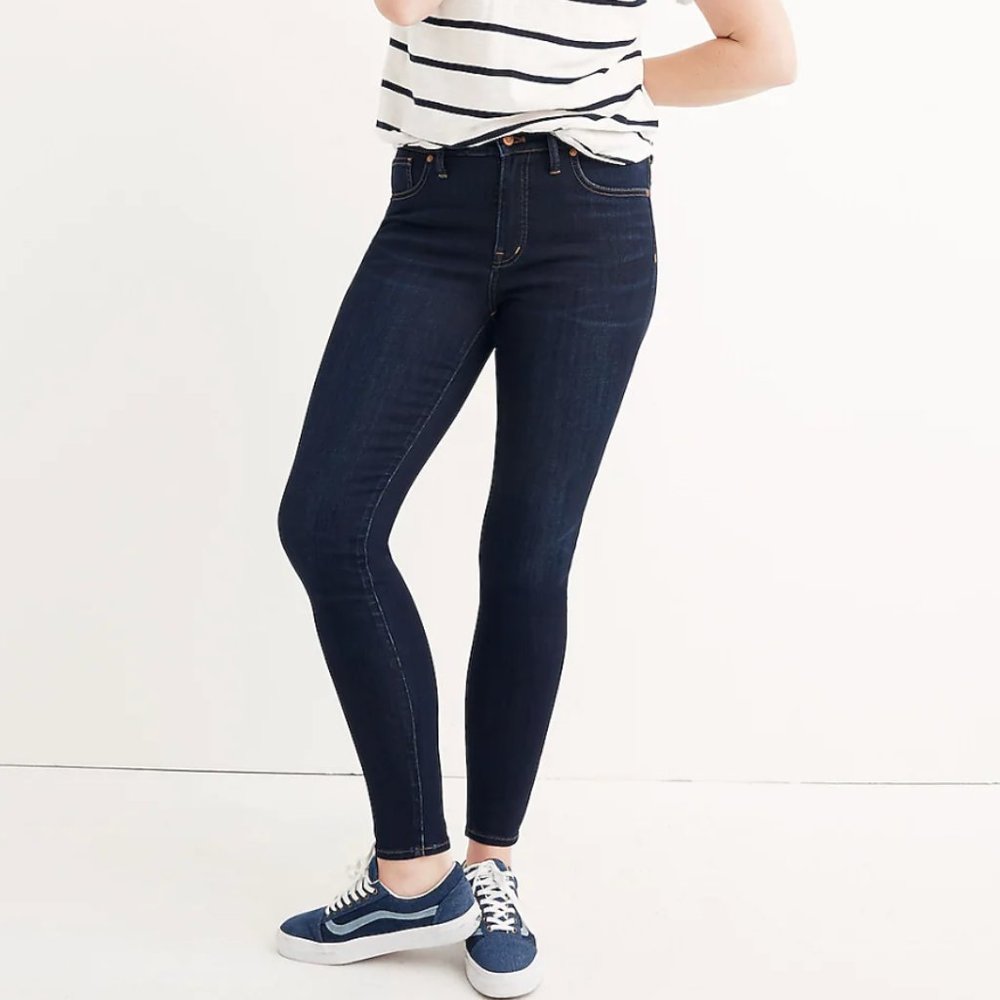 MADEWELL 9" High-Rise Skinny Jeans Denim blue size 23 women's pants